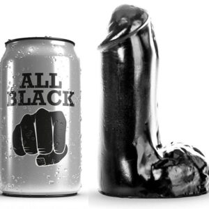 ALL BLACK - DILDO REALISTICO 13 CM