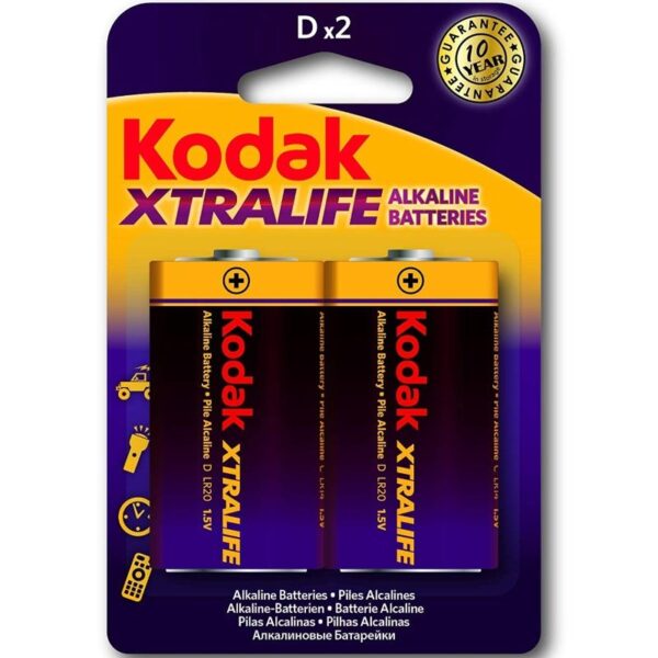 KODAK - XTRALIFE PILAS ALCALINAS D LR20 1.5V