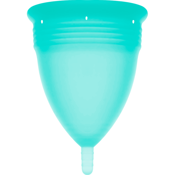 STERCUP - COPA MENSTRUAL FDA SILICONA AQUAMARINA - TALLA L